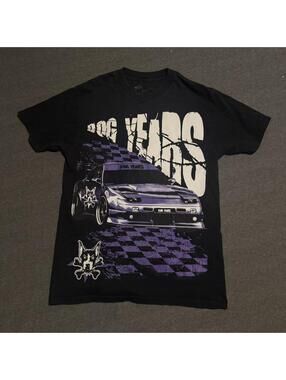 black and purple Dog Years tee